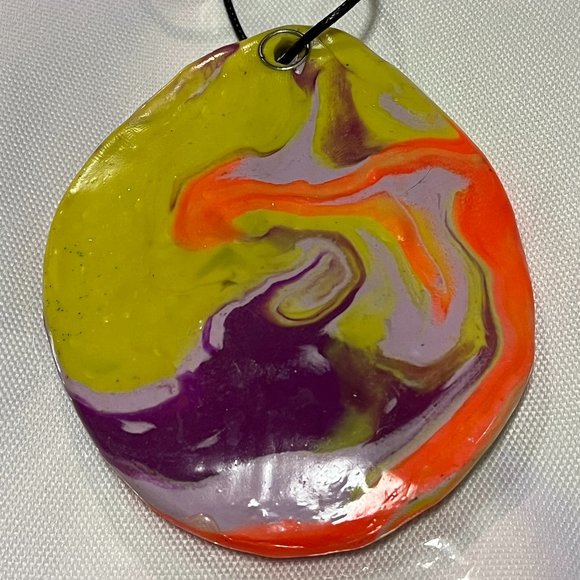 Candy Taffy Like Colorful One of a Kind Rare Unique Vintage Handmade Necklace